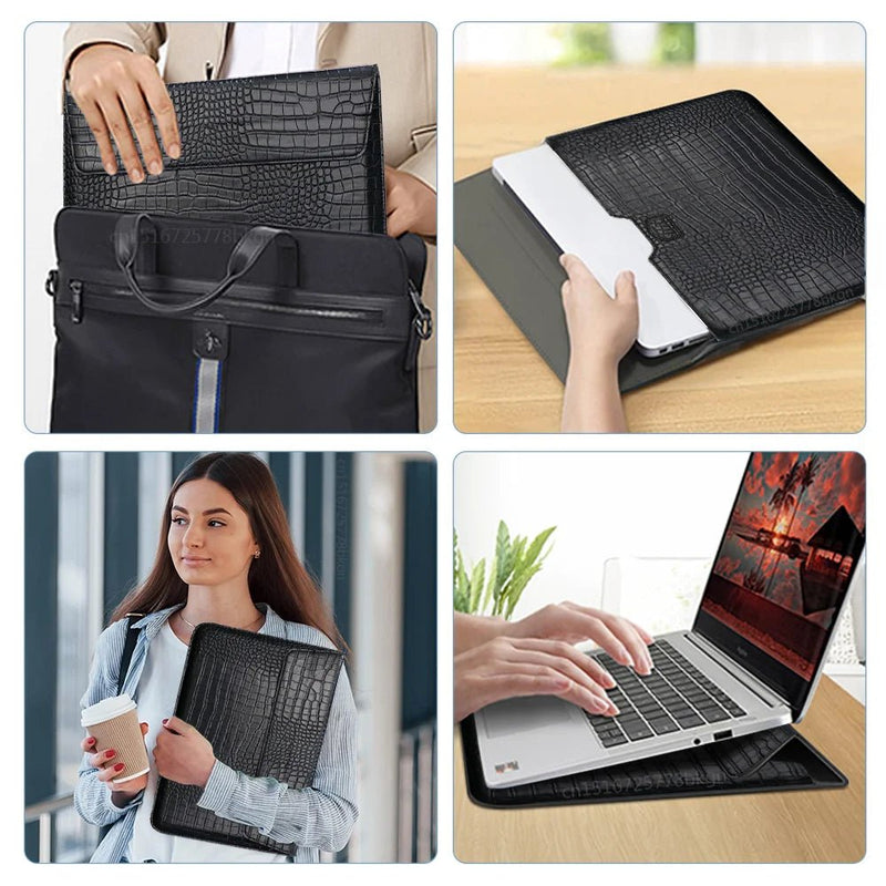 Aurora Carra Leather Laptop Sleeve - Chic Sleeve